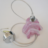 Murano Atelier Glass Hanging Lamp Pink