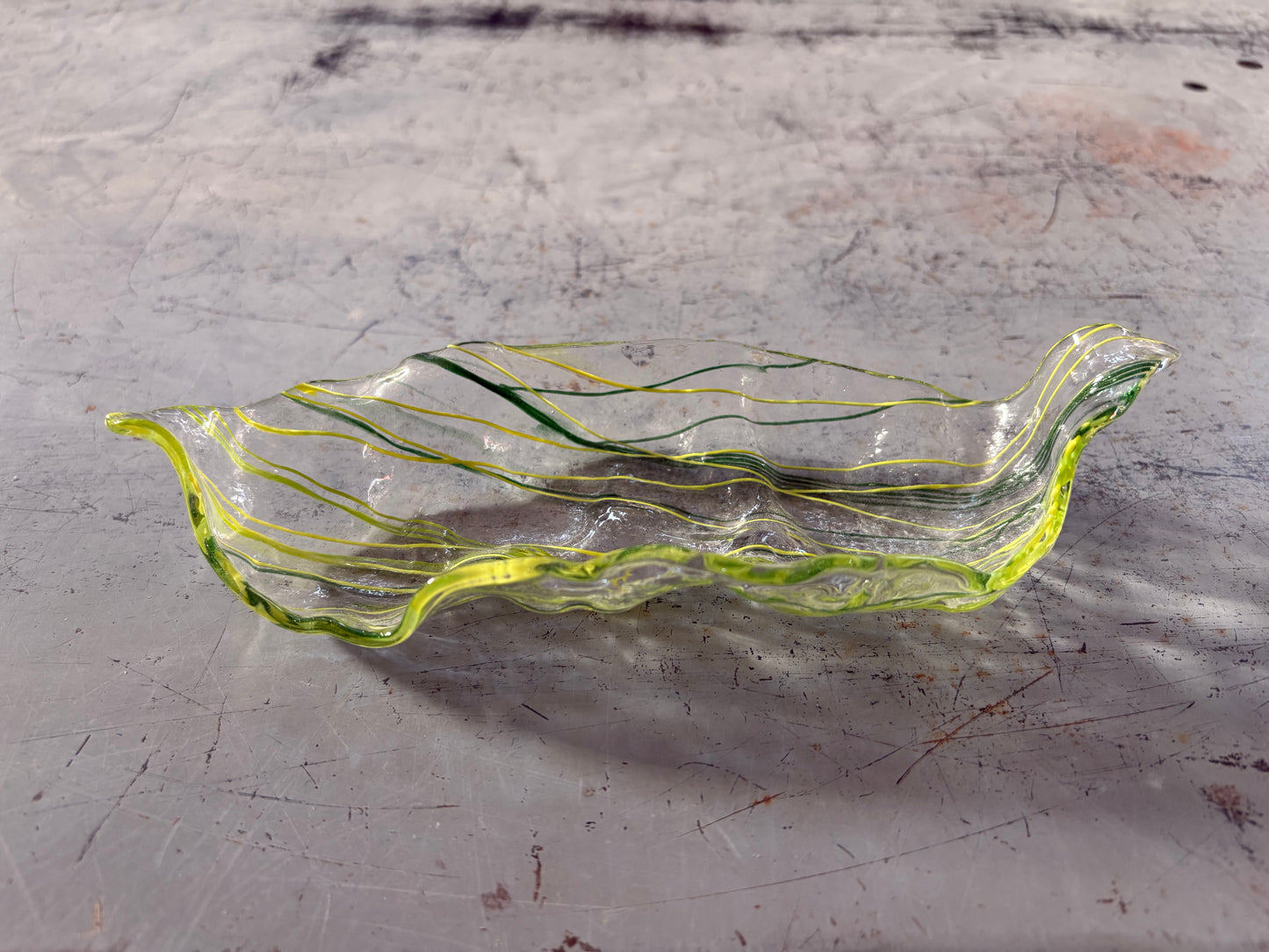 Murano Atelier Murano Glass Leaf Freeform