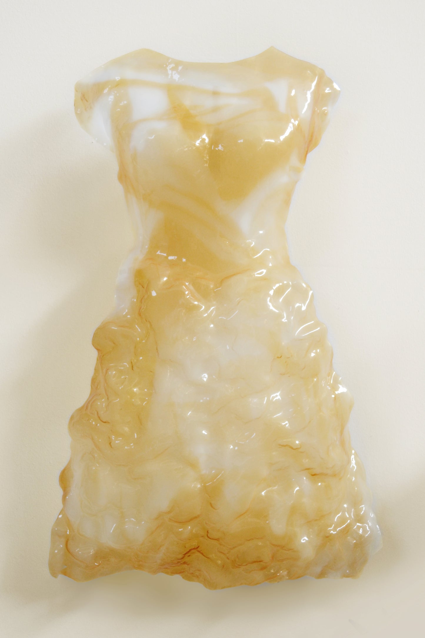 Murano Atelier Glass Amber Bust Sculpture