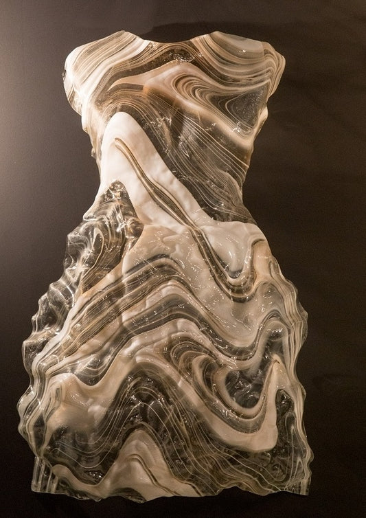 Murano Atelier Glass Bustier Bust Sculpture