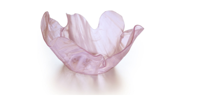 Murano Atelier Murano Glass Bowl Pink Freeform