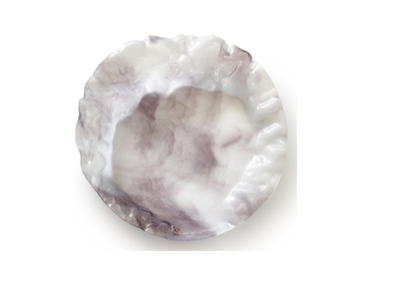 Murano Atelier Murano Glass Centerpiece Round Set Amethyst