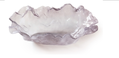 Murano Atelier Murano Glass Oval Serving Bowl Large