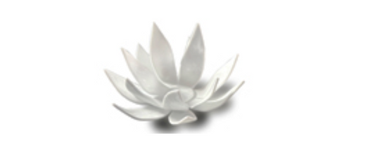 Murano Atelier Murano Glass Candle Holder Freeform White