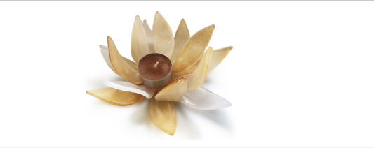 Murano Atelier Glass Candle Holder Freeform Structure
