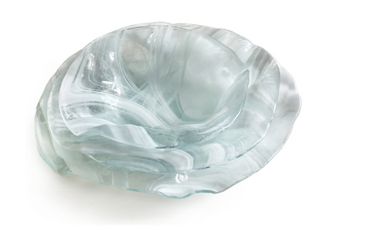 Murano Atelier Murano Glass Tableware Set Ruffled Rim