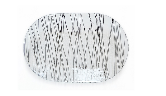 Murano Atelier Murano Glass Serving Tray Freeform Minimalist