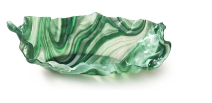 Murano Atelier Murano Glass Oval Bowl Freeform