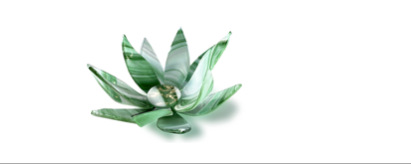 Murano Atelier Murano Glass Candle Holder Lotus Variegated